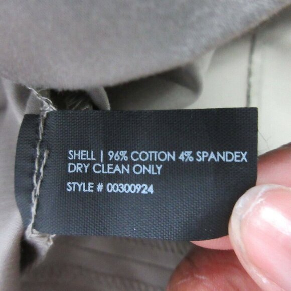 Club Monaco Pencil Skirt 4 Beige Mini Cotton Blend Career Office Business 156 - Picture 3 of 8